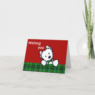 ウェスティーボーイ KiniArt クリスマスカード