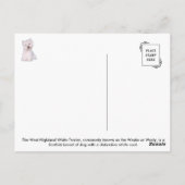 ウェスティーポストカード ポストカード (裏面)