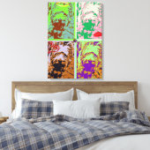 ウェスティーポップ・アートのアートオンストレッチキャンバス キャンバスプリント (インサイチュ (寝室))