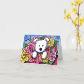 ウェスティーマザーズデイブーケ カード (黄色い花)