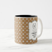 ウェスティーママ – ウェストハイランドホワイトテリアママ ツートーンマグカップ (正面右)