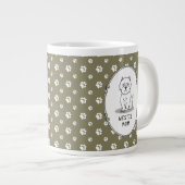ウェスティーママ – ウエストハイランドホワイトテリアードッファーママ ジャンボコーヒーマグカップ (正面右)