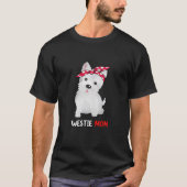 ウェスティーマムウエストハイランドホワイトテリア愛犬家 Tシャツ (正面)