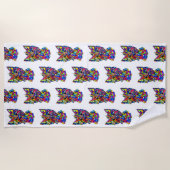 ウェスティーラブビーチタオル ビーチタオル (正面)