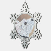 ウェスティールアッププロフィールB スノーフレークピューターオーナメント (右)