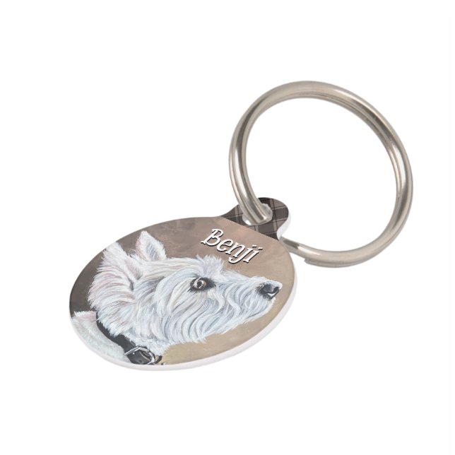 ウェスティールアッププロフィールB ペット　ネームタグ (側面)