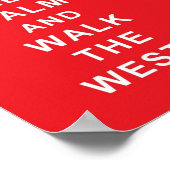 ウェスティー保ア・カルムとウェスティーのポスターを歩く ポスター (角)