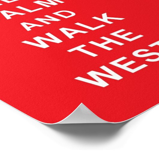 ウェスティー保ア・カルムとウェスティーのポスターを歩く ポスター (角)