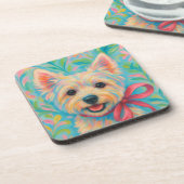 ウェスティー名門私立校風の コースター (左側)