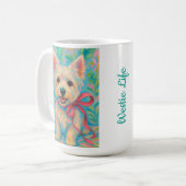 ウェスティー名門私立校風の コーヒーマグカップ (正面左)