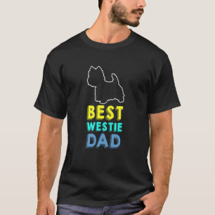 ウェスティー最高のパパウエストハイランドホワイトテリアファーザー Tシャツ