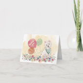 ウェスティー犬のカードとあなたのお礼 サンキューカード (正面)