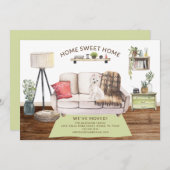 ウェスティー犬の引っ越し案内 招待状 (正面/裏面)