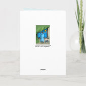 ウェスティー編み物 - クリスマスおめでとう シーズンカード (裏面)