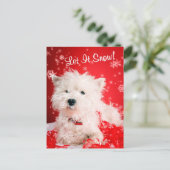 ウェスティー雪の挨拶#2 シーズンポストカード (スタンド正面)