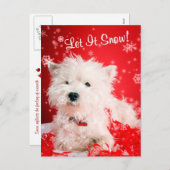 ウェスティー雪の挨拶#2 シーズンポストカード (正面/裏面)