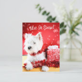 ウェスティー雪の挨拶#3 シーズンポストカード (スタンド正面)