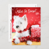 ウェスティー雪の挨拶#3 シーズンポストカード (正面/裏面)