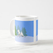 ウェスティー飾の森のクリスマスツリー コーヒーマグカップ (正面左)