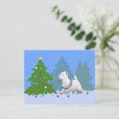 ウェスティー飾の森のクリスマスツリー シーズンポストカード (スタンド正面)