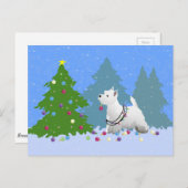 ウェスティー飾の森のクリスマスツリー シーズンポストカード (正面/裏面)