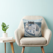 ウェスティー オン ザ ボート 枕 (椅子)