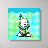 ウェスティー サーカス ピエロ アート キャンバスプリント (正面)