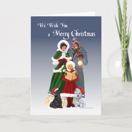ウェスティー&スコッチクリスマスカロル シーズンカード (正面)