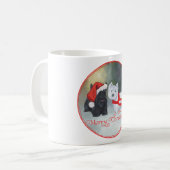 ウェスティー スコッティー クリスマス コーヒーマグカップ (正面左)