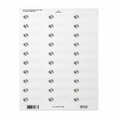 ウェスティー&スコットランド雪だるま構築 ラベル (フルシート)