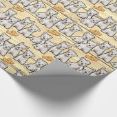 ウェスティー・パップス・ボードのギフトラップ紙 ラッピングペーパー (角)