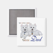 ウェスティー・ファーザー・デー マグネット (正面/裏面)