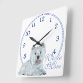 ウェスティー·マム スクエア壁時計 (傾斜)