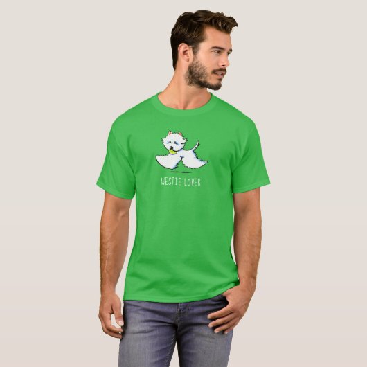 ウェスティー・ラパーソナライズされたバー Tシャツ (正面フル)