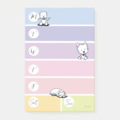 ウェスティー 週間プランナー ポストイット (正面)
