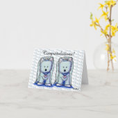 ウェスティ・ブライド・デ結婚ュオのカード カード (黄色い花)