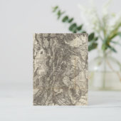 ウェストの新しいユタ州の区分地図と地形図 ポストカード (スタンド正面)