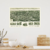 ウェストウッド、NJパノラママップ – 1924 ポスター (キッチン)