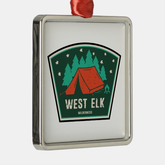 ウェストエルクワイルダネスコロラドキャンピング メタルオーナメント (右)