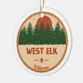 ウェストエルクワイルダネスコロラド セラミックオーナメント (左)