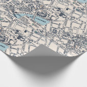 ウェストエンドの旧ロンドン地図 ラッピングペーパー (角)