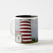 ウェストクオディヘッドライトハウス州パークイザ ツートーンマグカップ (正面左)