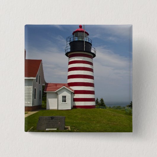 ウェストクオディヘッドライトハウス州パークイザ 缶バッジ (正面)