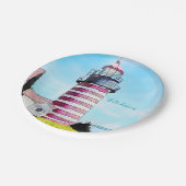 ウェストクオディヘッド海ルベックメインライトハウス ペーパープレート (アングル)