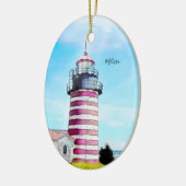 ウェストクドディメインライトハウスオーナメント セラミックオーナメント (左)
