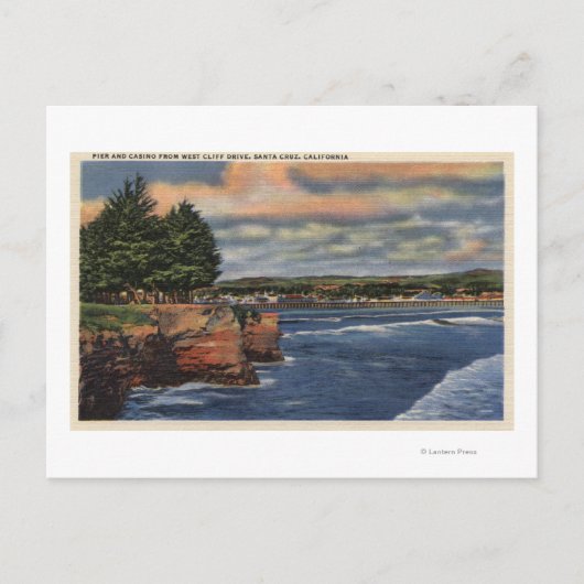 ウェストクリフドライブビューオブピア&カジノ ポストカード (正面)