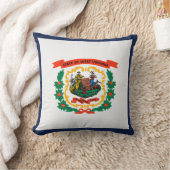 ウェストクールバージニア州旗の州 クッション (ブランケット)