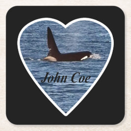 ウェストコーストキラークジラ "ジョンコー" オルカコースター スクエアペーパーコースター