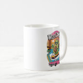 ウェストコーストバイブアボカド コーヒーマグカップ (正面右)