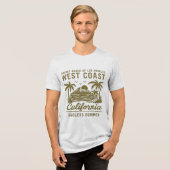 ウェストコーストビベス – カリフォルニアサンセットエスケープ トライブレンドＴシャツ (正面全面)